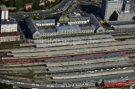 Nürnberg Aus Der Vogelperspektive Hauptbahnhof Der Deutschen Bahn In