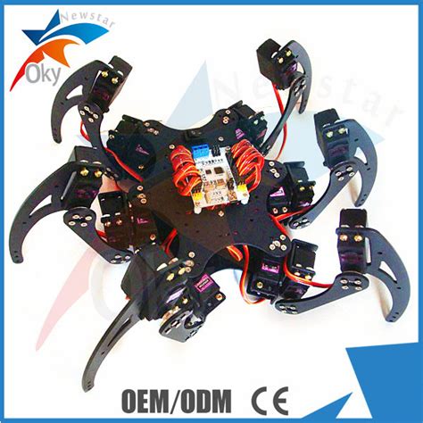 Silvery Teaching Educational Arduino Dof Robot 6 Legs Bionic Hexapod Spider