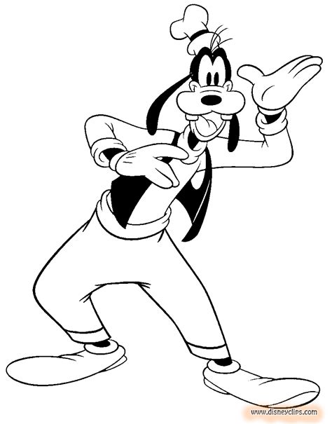 Every day is a good day to color. Goofy Coloring Pages (2) | Disneyclips.com