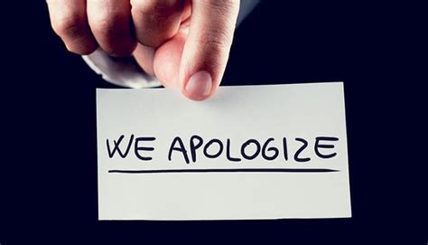 6 Steps To A Great Apology