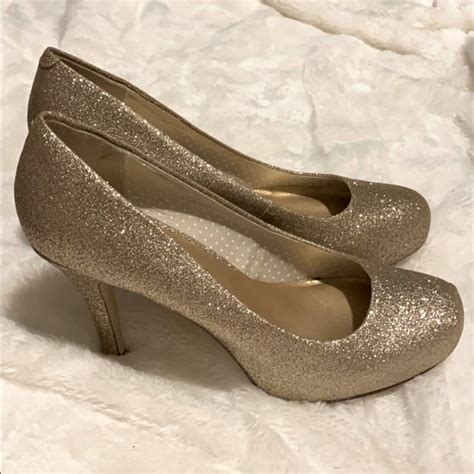 Madden Girl Shoes New Madden Girl Glitter Gold Heels Pumps Getta 6 Poshmark