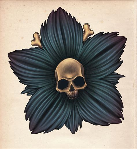 Skull Flower By Igovictor On Deviantart