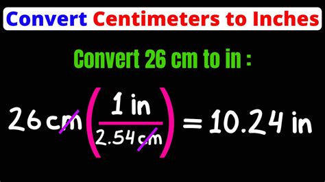 Convert Centimeters To Inches Cm To In Unit Conversion