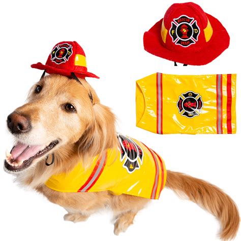 Red Firefighter Dog Costume Ubicaciondepersonascdmxgobmx