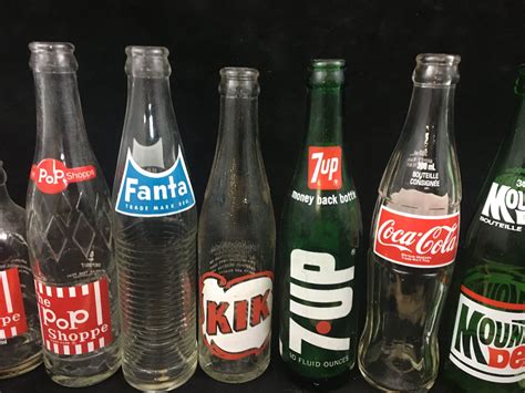 Lot Of Vintage Soda Pop Bottles Clean