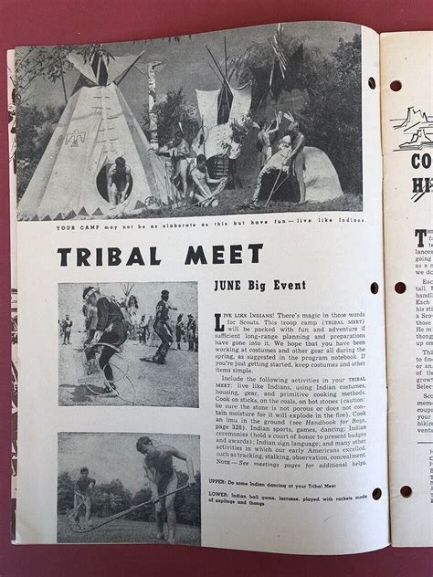 Boy Scout Program Quarterly Summer 1957 Indian Garb Breechcloth