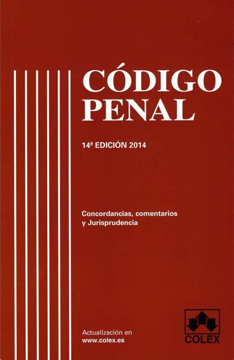 Codigo Penal 14ª EdiciÓn Vvaa Comprar Libro 9788483423981