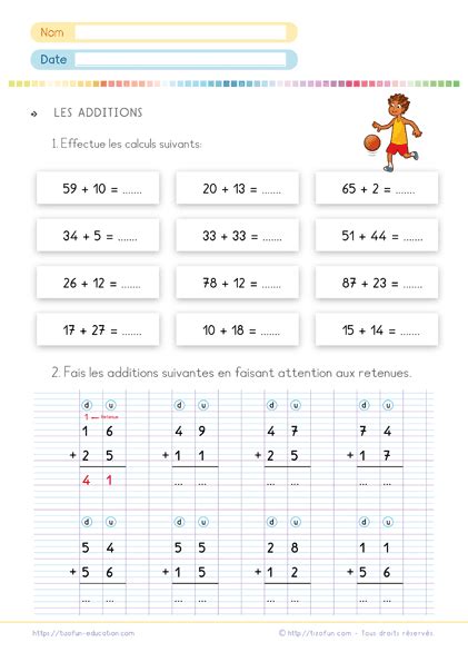 Exercices De Math Ce1 Pdf Fiche Dexercice De Math Ce1 À Dedans