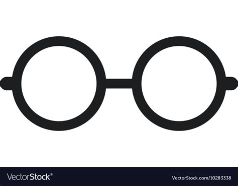 Glasses Nerd Isolated Icon Royalty Free Vector Image