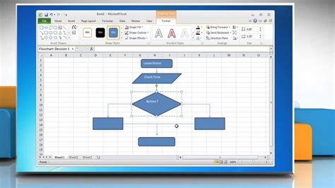 Charts in excel easy excel tutorial. How to make a flow chart in Excel 2010 - YouTube