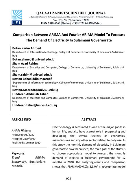 Pdf Comparison Between Arima And Fourier Arima Model To Forecast The