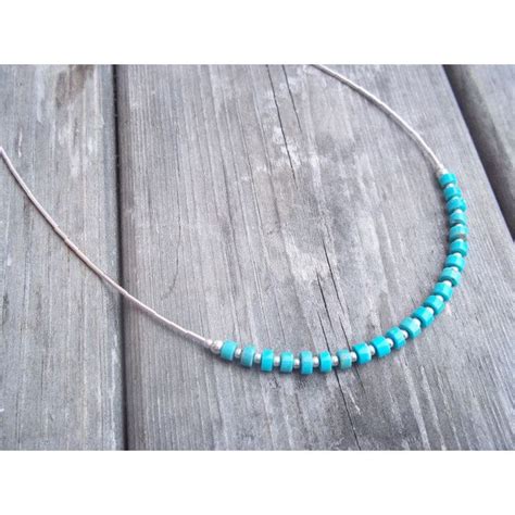 Handmade Natural Turquoise And Sterling Silver Necklace 29 Liked On