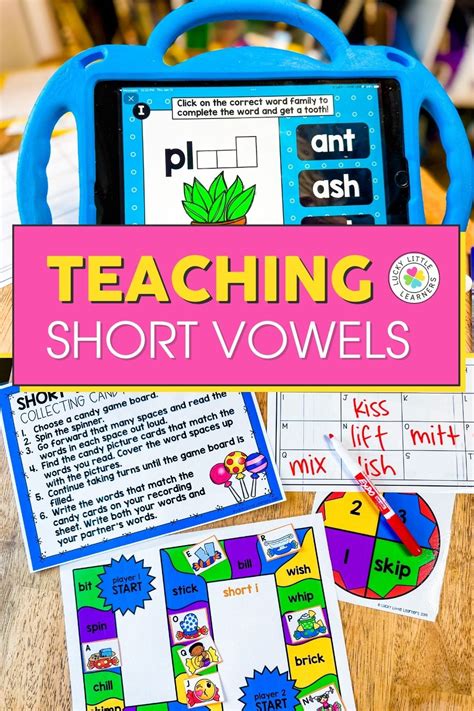 Tips And Tricks For Teaching Short Vowels Lucky Little Learners