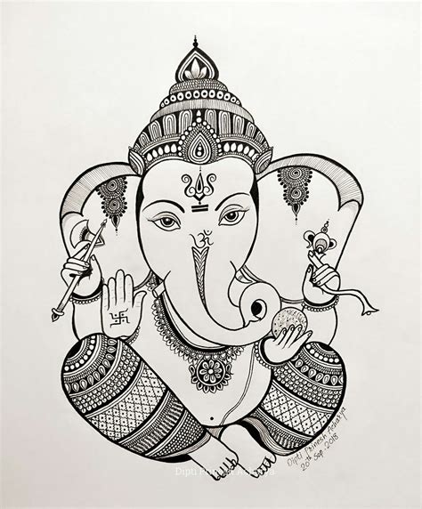 Beautiful Ganesha Drawing For Kids
