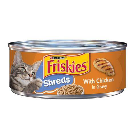 4.7 out of 5 stars 9,990. Friskies Shredded Chicken Canned Cat Food in Gravy | Petco