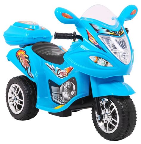 Sport Gyermek Elektromos Kismotor 6V Tárolódobozzal Kék Elektromos