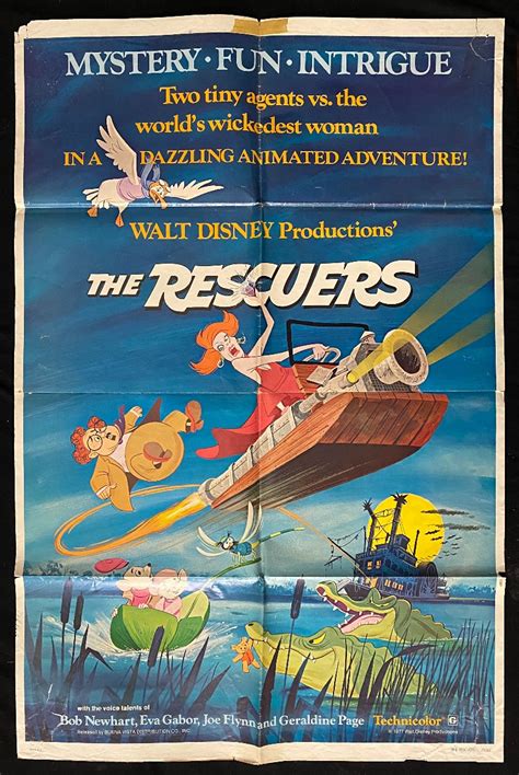 The Rescuers One Sheet Movie Poster 1977 Walt Disney Movies And Tv