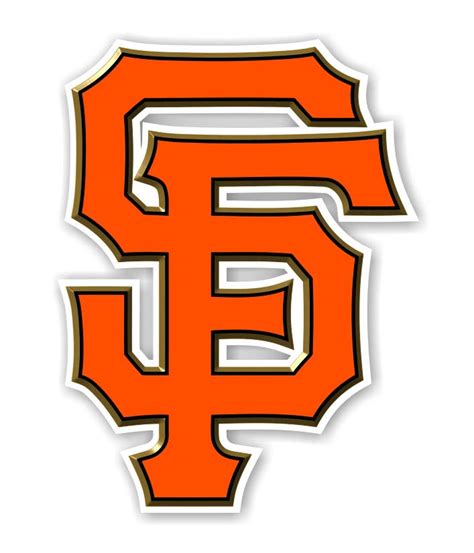 San Francisco Giants Sf Orange Decal Sticker Etsy