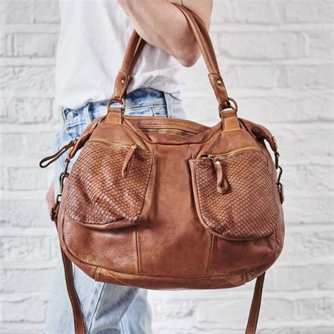 Slouchy Handbag In Super Soft Leather By Vida Vida | notonthehighstreet.com