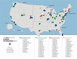 MAP: The Top College Destinations In America - Business Insider