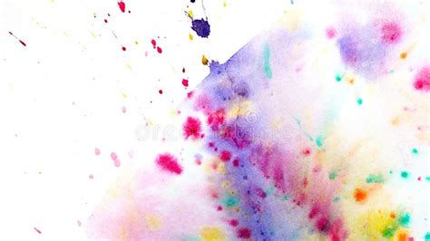 Watercolor Drips Abstract Painting Background Stock Image Image Of