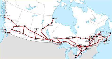 This Is What Via Rail Canadas Original Network Looked Like In 1979