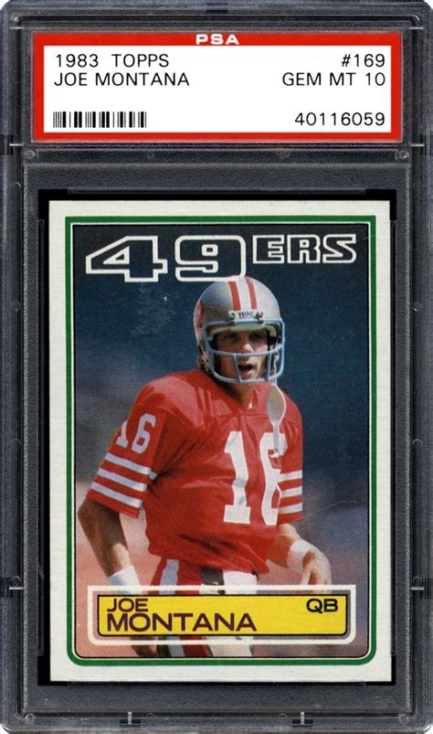 Or best offer +c $15.00 shipping. 1983 Topps Joe Montana | PSA CardFacts®