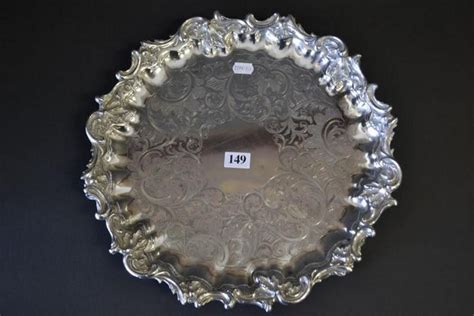 Georgian Sheffield Plate Salver Trays Salvers And Waiters Silver Plate