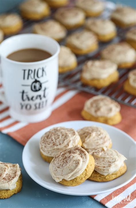 pumpkin spice latte cookies soft pumpkin cookie with espresso frosting