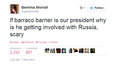Worst Spelling Of Barack Obama Twitter User Writes Us Presidents Name As Barraco Barner