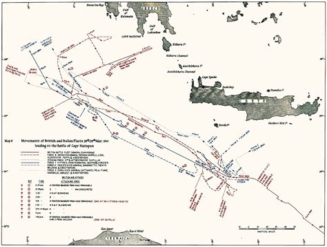 Asisbiz Battle Of Cape Matapan Map Summary Of 28th March 1941 Web 01