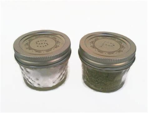 Mason Jar Salt And Pepper Shakers
