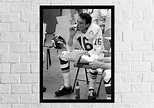 Len Dawson Poster Len Dawson's Iconic Smoking Photo During Halftime of ...