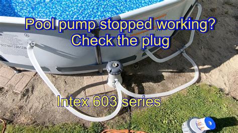 Pool Pump Stopped Working Intex 603bestway Youtube