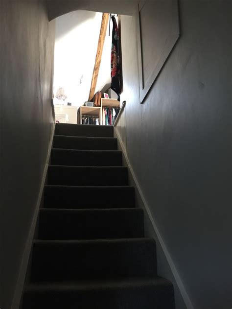 The Stairs Lead Up To An Open Door