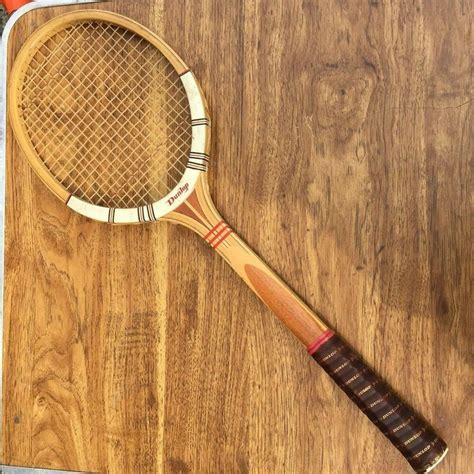 Vtg Dunlop Maxply Fort Wooden Tennis Racket Court England Frame Med