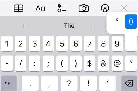 How To Type A Degree Symbol On An Iphone Or Ipad