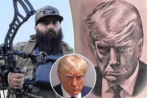man stuns internet with perfect donald trump mugshot tattoo