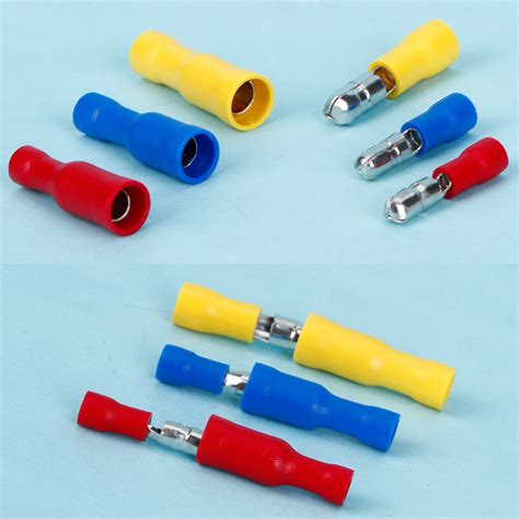 Male And Female Insulated Electrical Bullet Connector Crimp Terminal