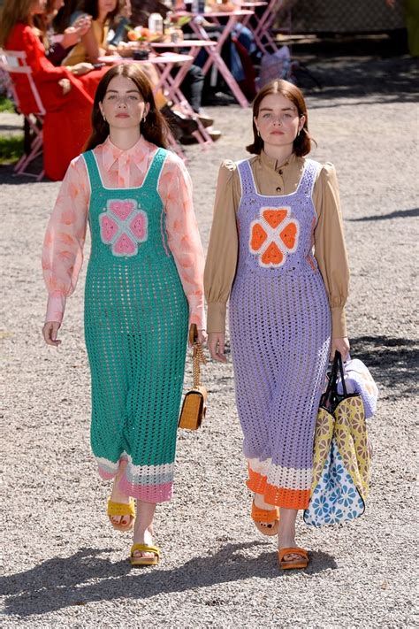 molly and reese blutstein on the kate spade new york runway at new york fashion week most
