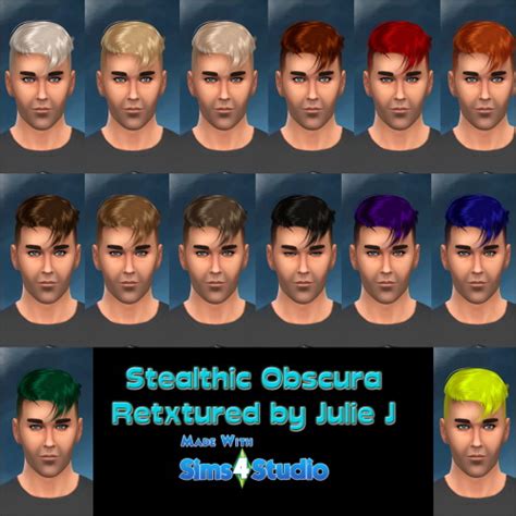 Stealthic Obscura Hair Retextured At Julietoon Julie J Sims 4 Updates