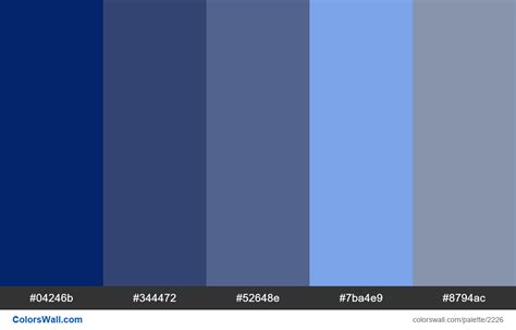 Web Modern Blue Colors Scheme Colorswall