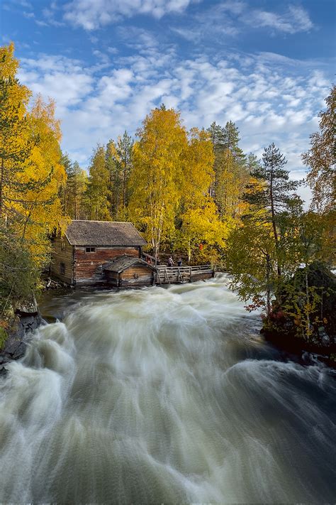 Rivers Of Oulanka In Autumn Colors Photo Excursion Kuusamo Nature