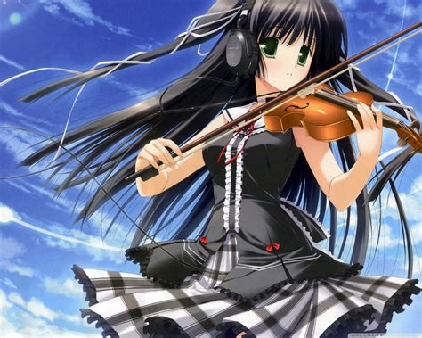 Anime Girl Playing Violin Metro Wallpapers