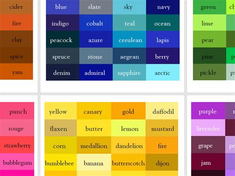 Colour Thesaurus Teaching Resources