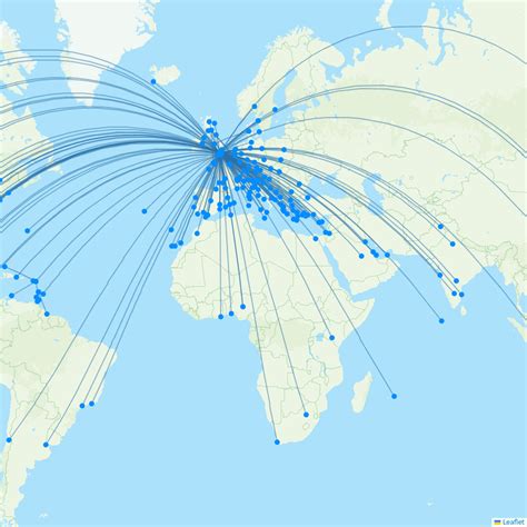 British Airways Routes 2024 Map With All Flights Flight Routes