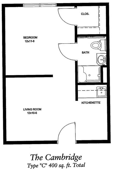 400 Sq Ft House Plans 2 Bedrooms Image Result For Tiny House Floor