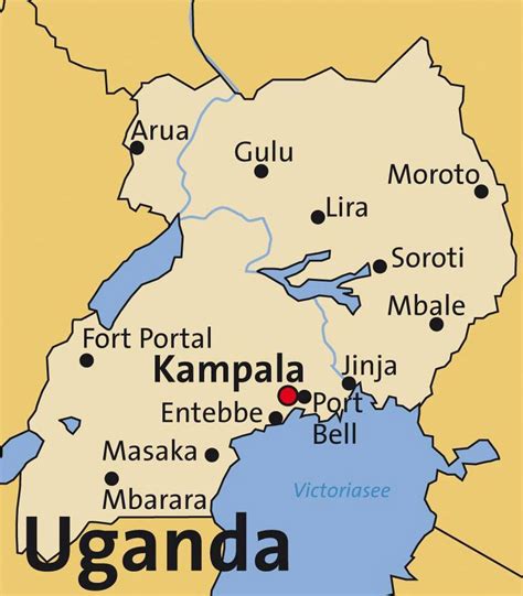 Karte Von Uganda Creactie
