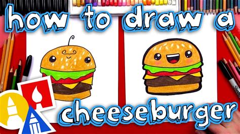 How To Draw A Funny Cheeseburger Youtube