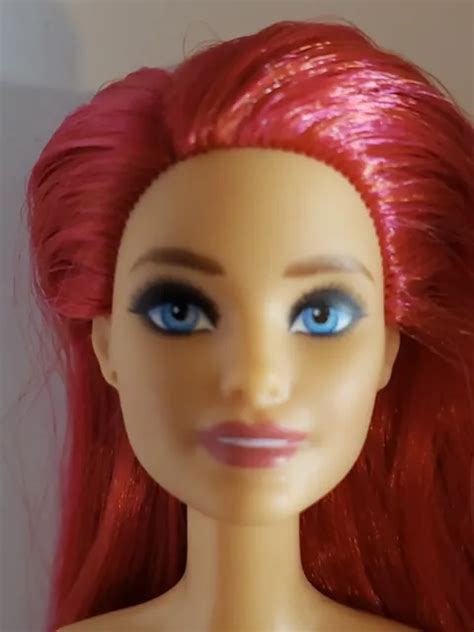 Barbie Made To Move Hybrid Nude Articulated Doll Red Hair Picclick